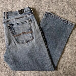 Lucky Brand Gene Montesano Crop Jeans‎ Womens Size 10/30 Embellished Denim Pants